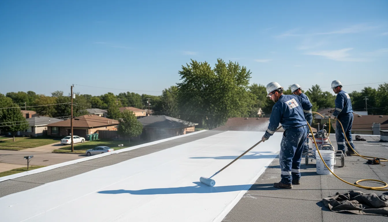 Commercial roof coating in Kennerdell, PA near me